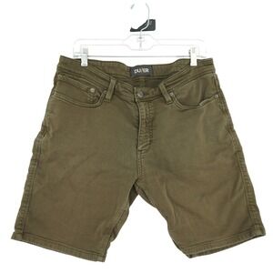 Duer No Sweat Shorts Mens 36 Olive Green Slim Fit Stretch Performance Casual